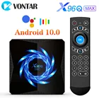 ТВ-приставка VONTAR X96Q MAX, Android 10, 4G, 64 ГБ, 2,4G и 5G Dual wifi AC 6K, голосовой помощник Google, ТВ-приставка BT5.0, Youtube