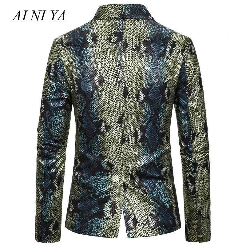 

Silver Shiny Men Blazer Fish-Scale Pattern Mens Blazer Jacket Prom Dresses 2019 Men Stage Costume Men Suit Jacket Blazers Hombre