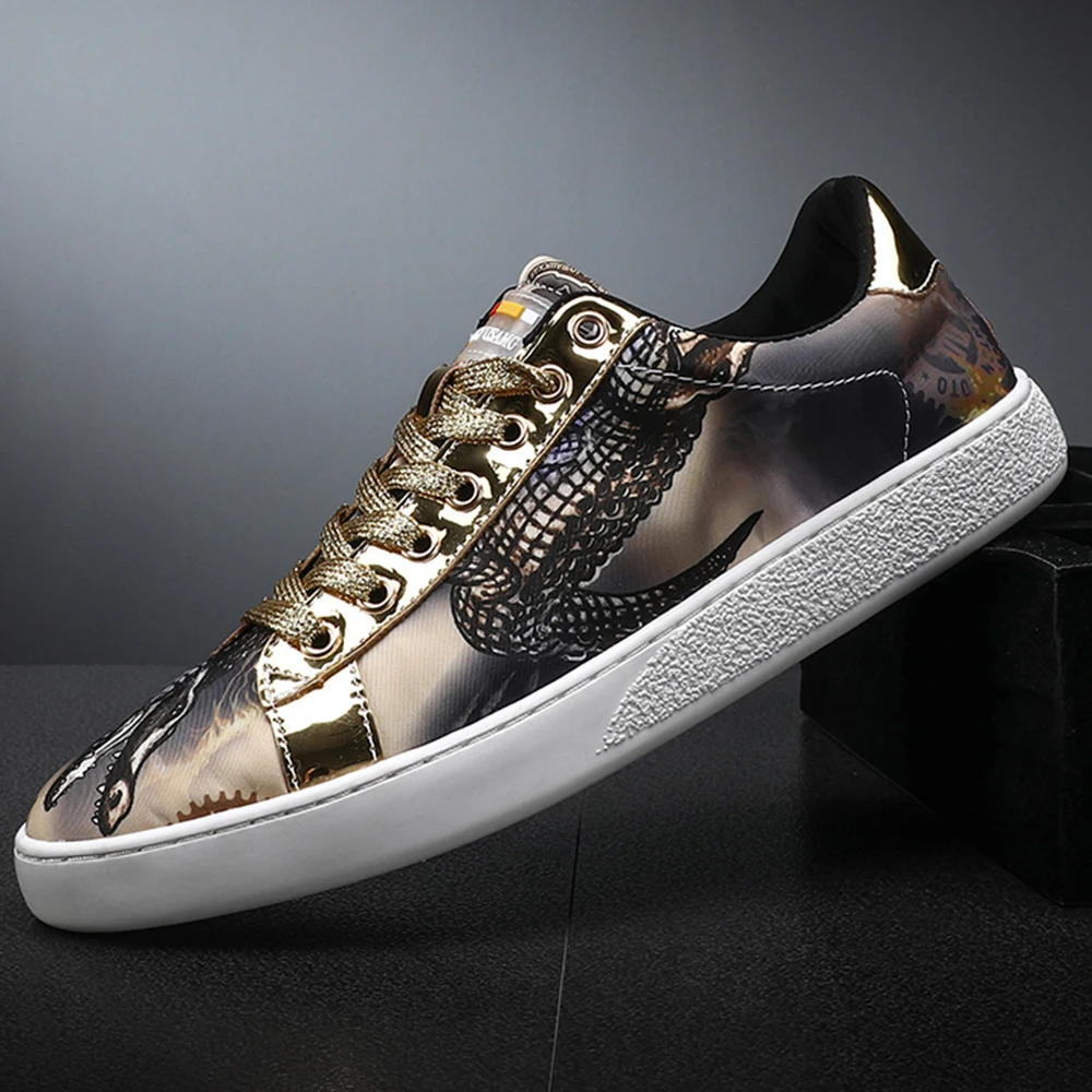 

New high-end men's ice silk cloth panel shoes, fashionable crocodile pattern youth casual shoes, high-quality cloth shoes