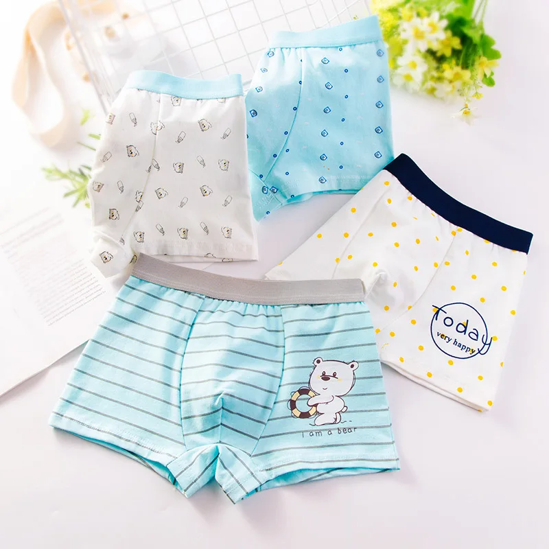 6Pcs/lot Cartoon Kids Boys pure Cotton Underwear 100%cotton Children's Pants Baby Boxer Underpants Briefs Boy Underware 2-16T