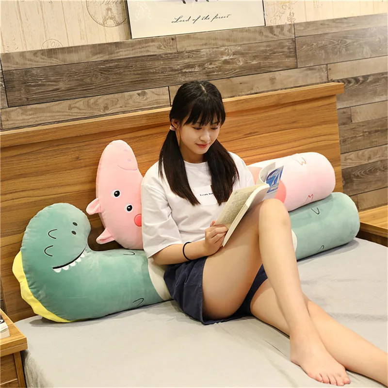 

1PC 100CM Cute Dinosaur Plush Toy Soft Animal Mouse Unicorn Long Pillow Lovely Christmas Gifts For Kids Kawaii Valentine Present