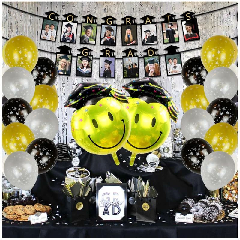 Decoraci&oacute;n de globos para fiesta de graduaci&oacute;n-2