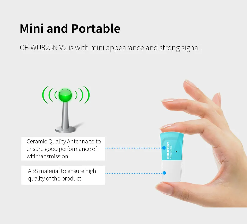 Comfast 300 Мбит/с 2,4 ГГц Wifi ТВ адаптер мини роутер USB беспроводная сетевая карта Wifi антенный передатчик сетевой адаптер