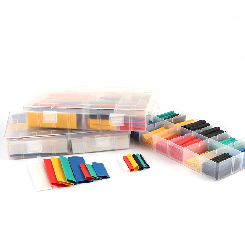 

Colorful Mix Boxed Heat Shrink Tube Kit High Quality Shrinking Assorted Polyolefin Insulation Sleeving Wire Heat Shrink Tubing