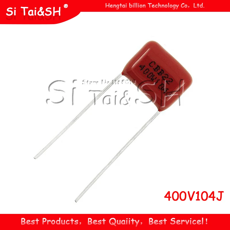 10 шт. 400V104J шаг мм 0 1 мкФ 100NF 400V 104 CBB полипропиленовый пленочный конденсатор - купить