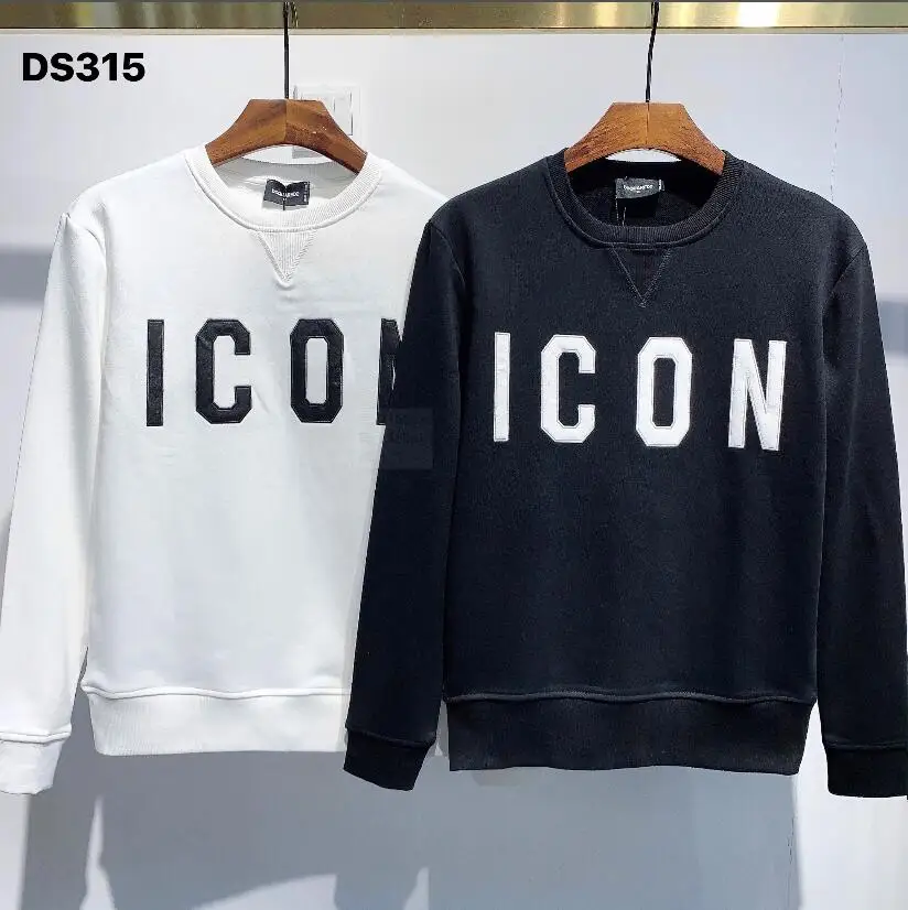 

New icon DSQUARED2 New round neck sweater, pure cotton men/women clothing, authentic printing technology DS315