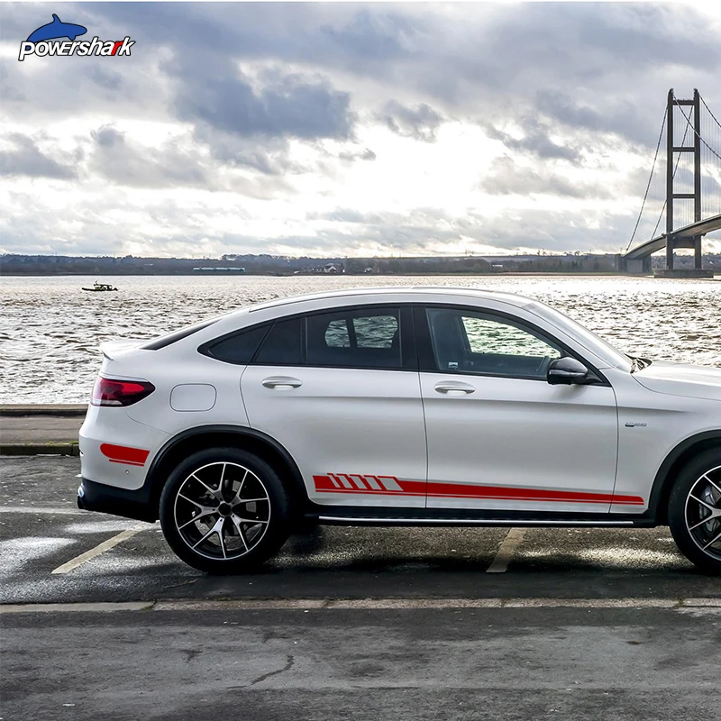 Наклейка для юбки Mercedes Benz GLC Class X253 C253 Coupe GLC250 GLC300 GLC63 AMG 2 шт.