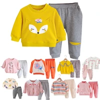 muababy newborn baby girls clothes new spring autumn baby cartoon print 2pcs outfits kids infant clothing sets for baby suit jyf