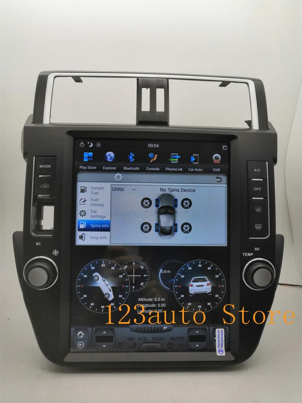 12,1 дюймов вертикальный Tesla стиль Android 8,1 Авто DVD gps PX6 ips для TOYOTA Land Cruiser Prado 150 радио