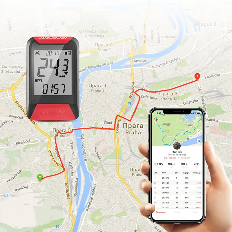 

iGPSPORT IGS130 GPS Cycling Computer Bike Speedometer Wireless IPX7 Waterproof Computer 2 Screen Automatic Backlight Bike Parts