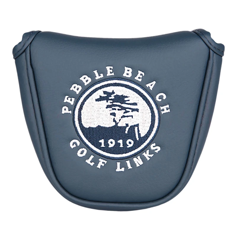 

1Pcs Golf Cover Mallet Headcover Pebble Beach with Magnetic Closure for Putter Club Head Cover