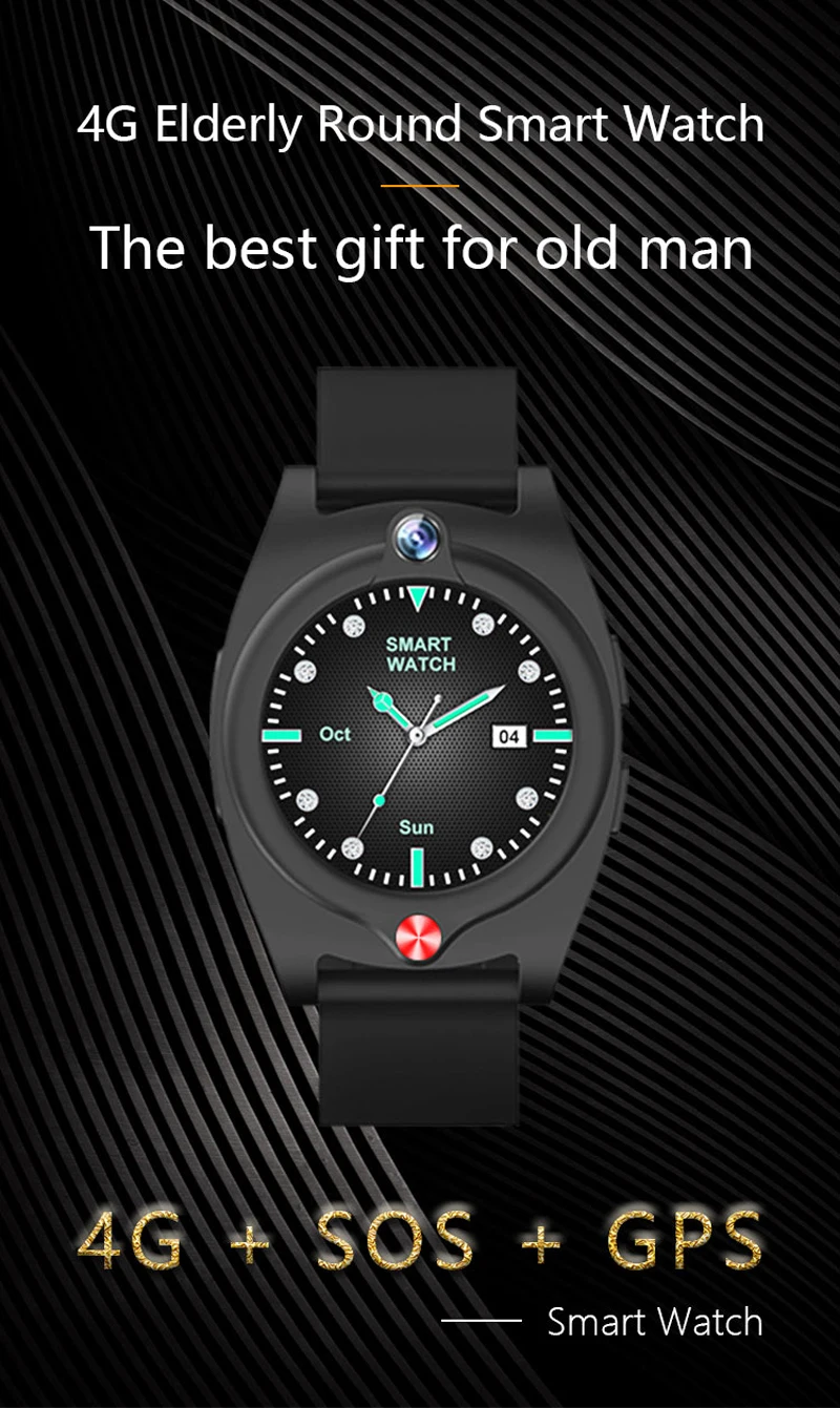 Verkauf NEUE 4G Älteren Smart Uhr G52 Herz Rate Blutdruck Kinder SOS Voice-chat Video Anruf Wecker Kamera Outdoor GPS Track Uhr