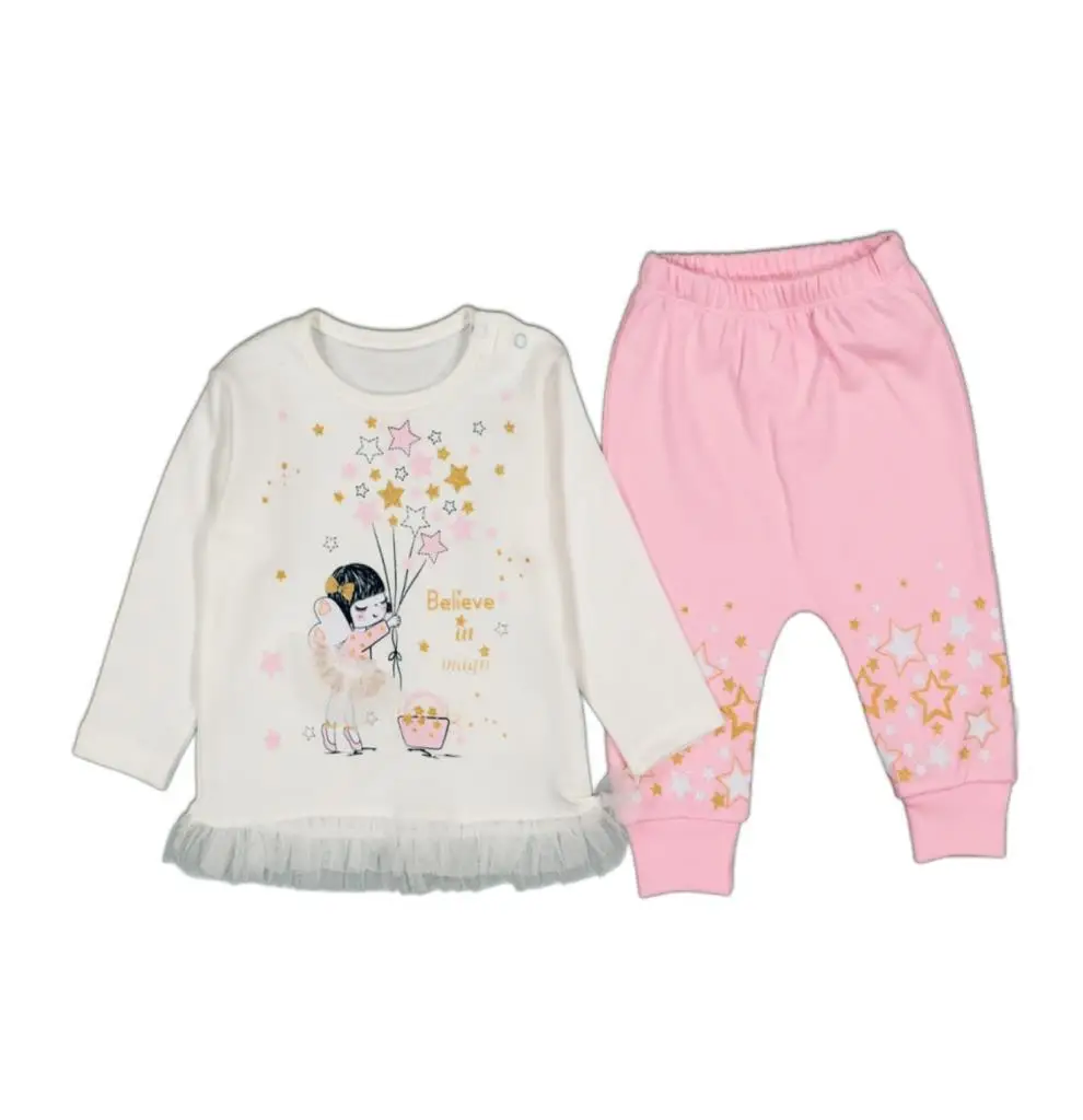 Розовая балерина 3-12 MOON GIRL BABY 2Lİ хлопковая нижняя часть инструмент |