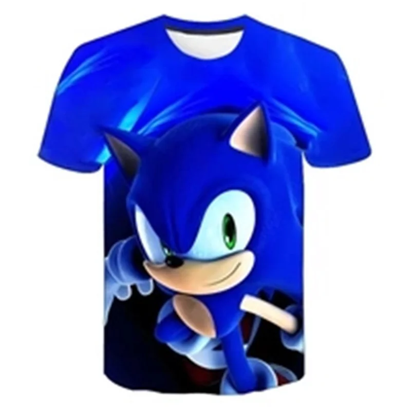 Детская футболка Sonic детские футболки с 3D принтом для девочек и мальчиков топы