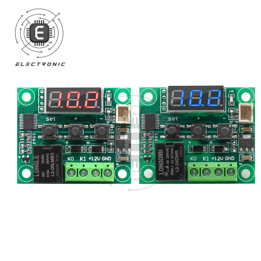 

W1209 -50-100C DC 5V 24V Цифровой Контроль температуры Лира термостат Контроль температуры для контроля температуры термостата пластина W1209 чехол