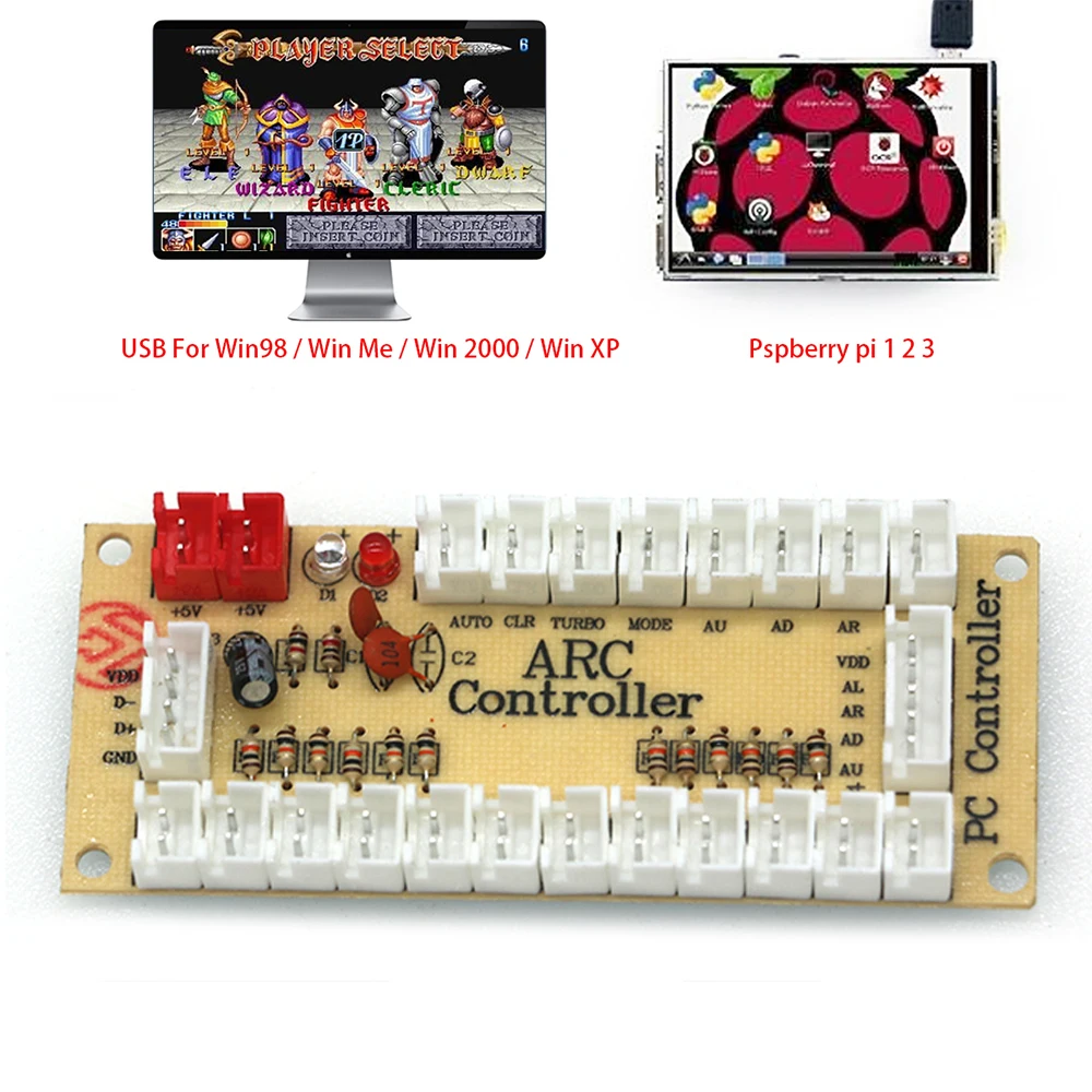 

50 шт., USB-карта с нулевой задержкой для джойстика