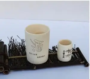 Бамбуковая чашка натуральная для вина не горячая бамбуковые изделия Экологичная