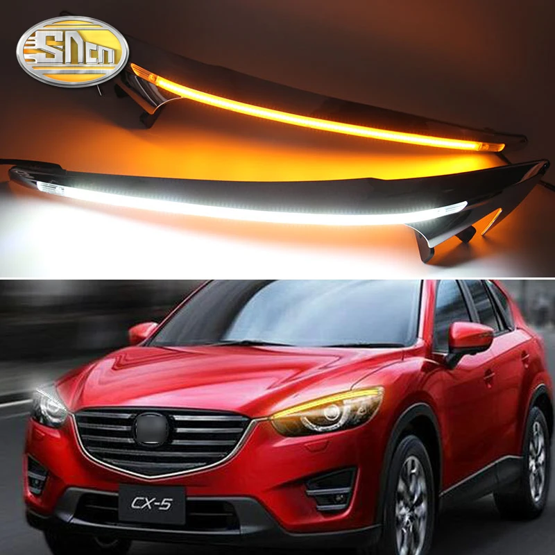 Для Mazda CX 5 CX5 2013 2014 2015 2016 светодиодный светильник для бровей и дневной ходовой DRL с