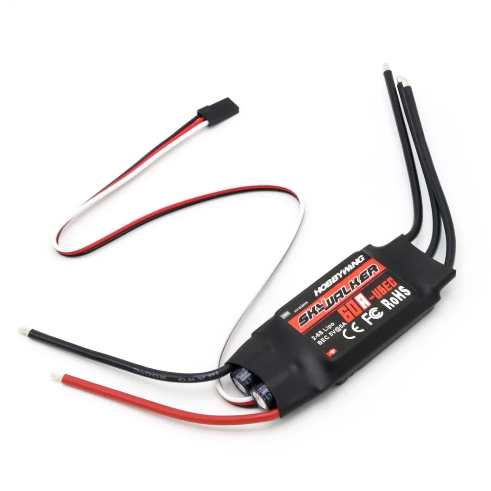 Контроллер скорости Hobbywing Skywalker 40A 50A 60A 80A 15A 20A 30A ESC с UBEC для РУ самолетов вертолетов
