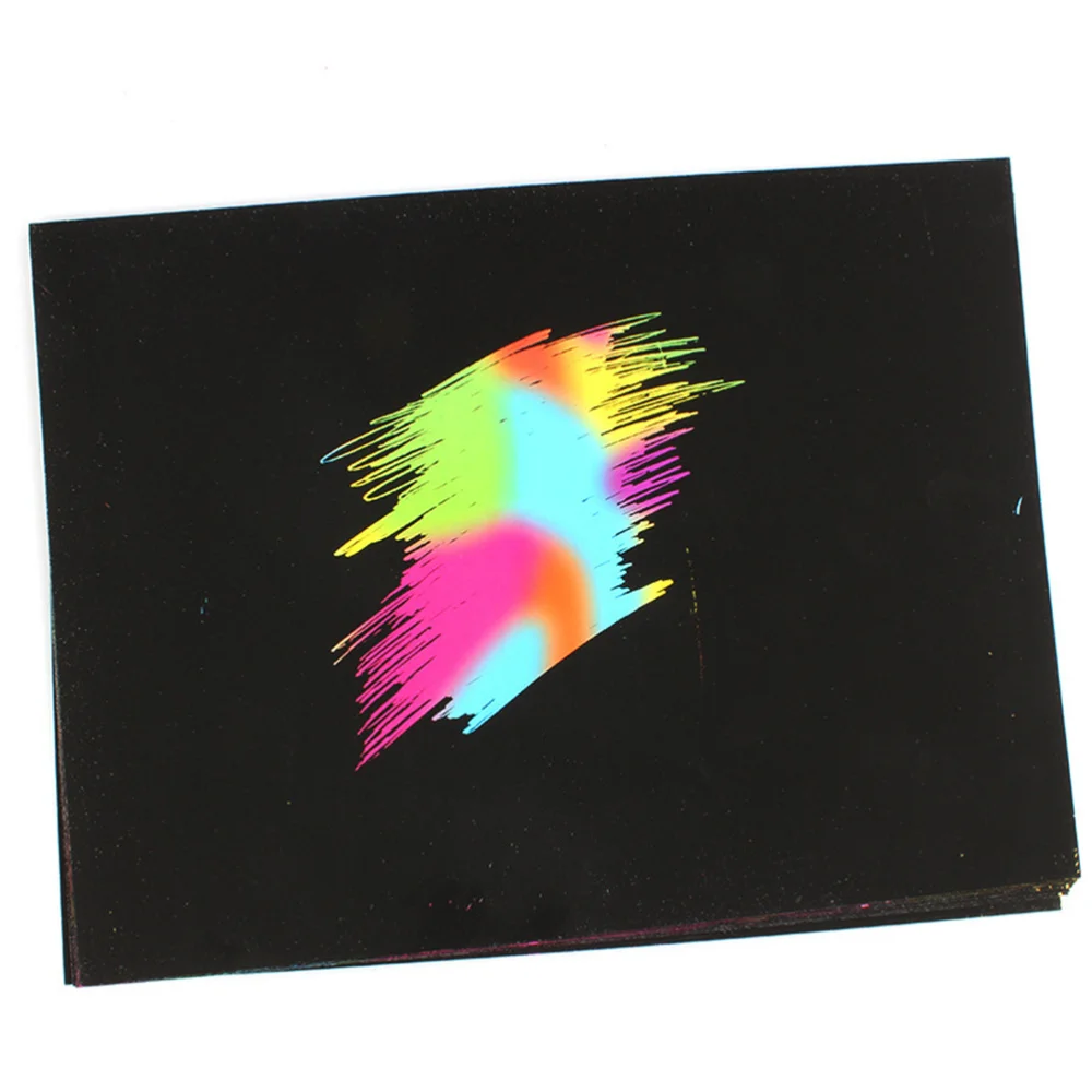 

20pcs Drawing Paper Art Sketch Paper Thick Cardboard Color Drawing Paper Cutting Art Craft Paper Stationary (Black 4K)