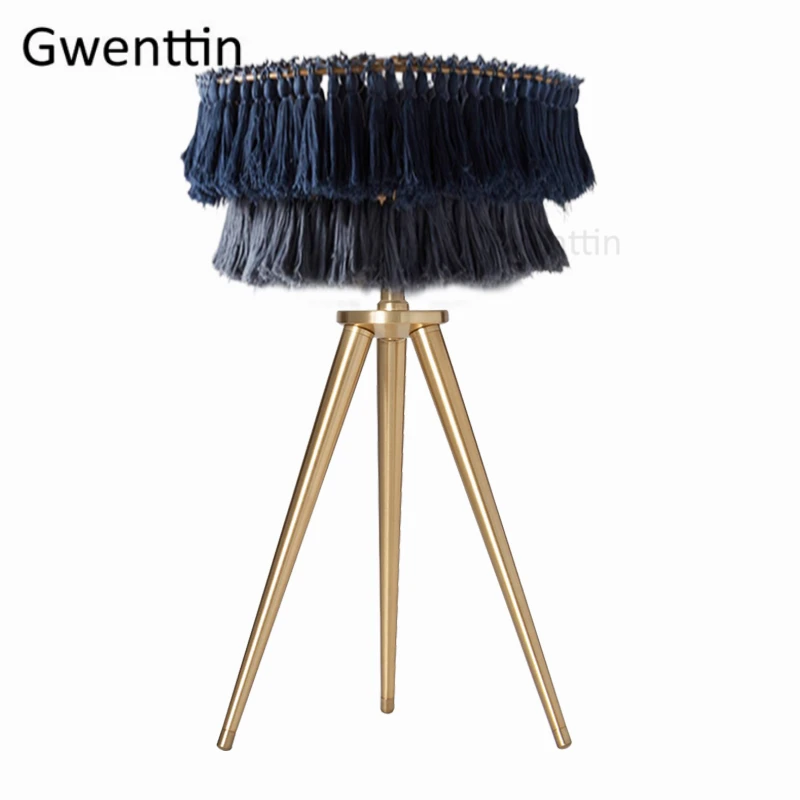 Table Lamp E Современная розовая шелковая нить настольные лампы для спальни золотой штатив настольная Светодиодная лампа светильники Скандинавское Искусство настольная лампа гостиная домашний деко - Цвет абажура: Table Lamp E