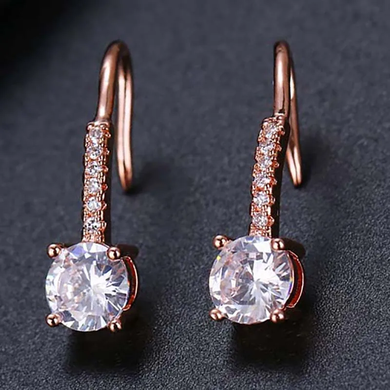 Роскошные женские белые круглые серьги LXOEN модные серебряные свадебные