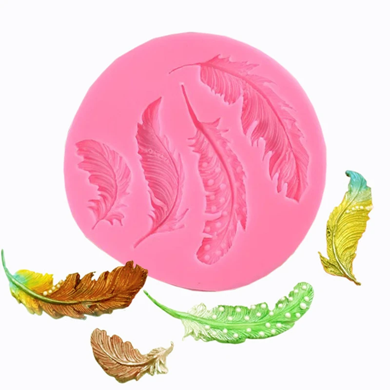 

Birds Feathers Chocolate DIY Fondant Cake Decorating Tools Lace Border Silicone Mold Kitchen Baking Utensils P70
