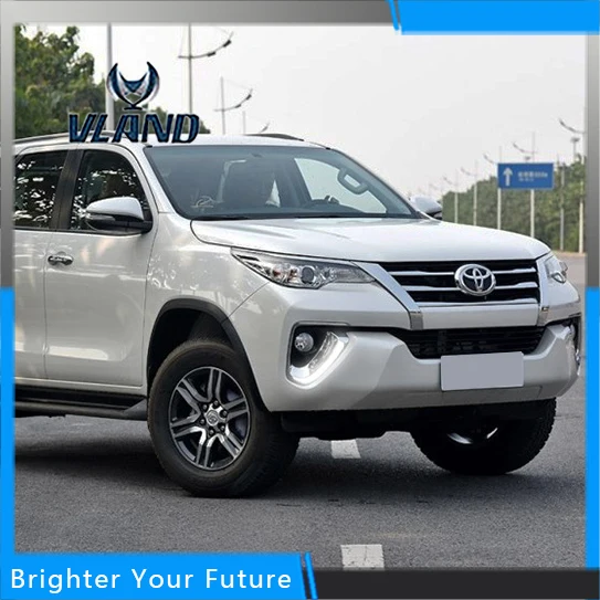 Дневной свет для Toyota Fortuner 2015 2017 белые дневные ходовые огни DRL передние
