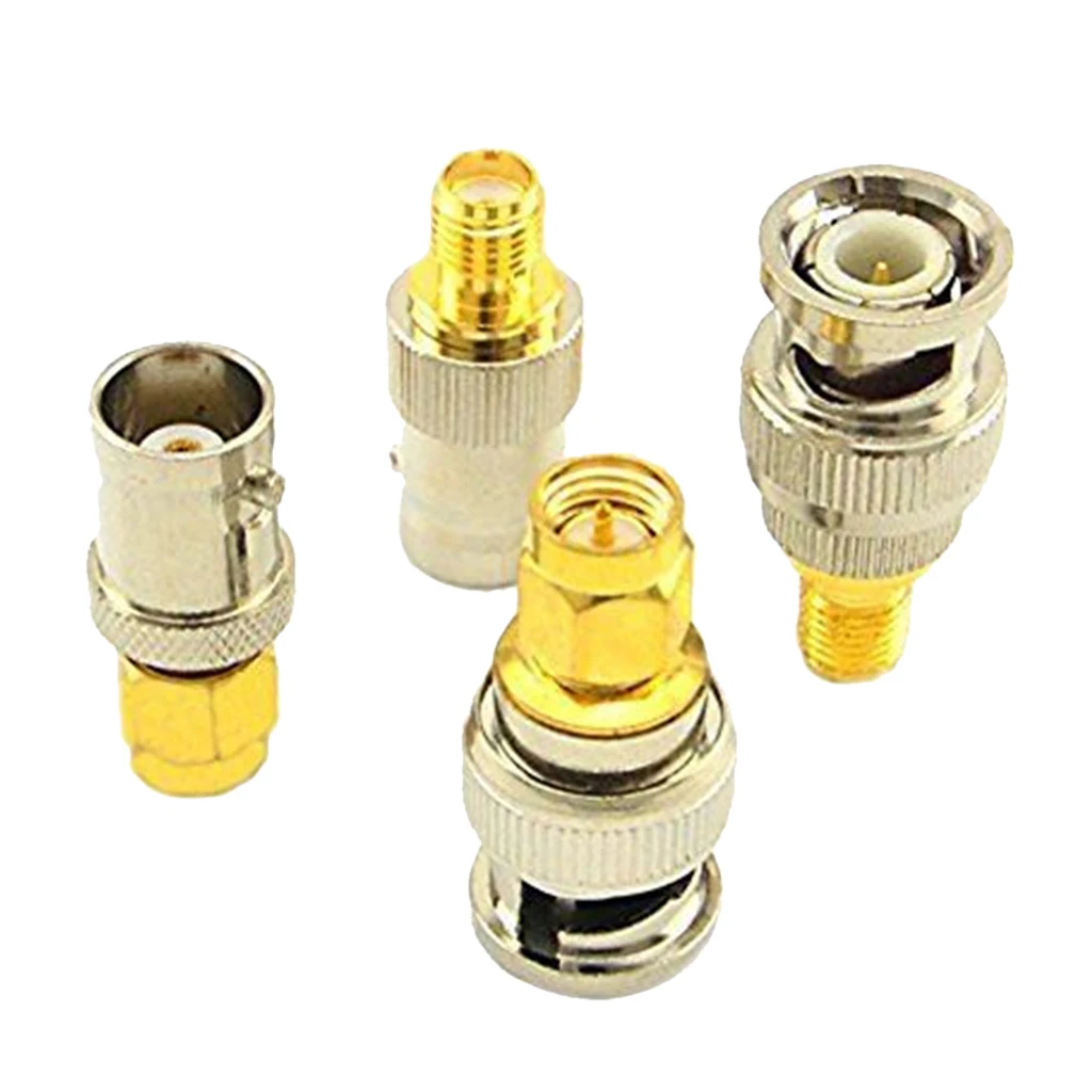 

SMA To BNC Kits RF Coaxial Adapter Male&Female Coax Connector 4 Pieces