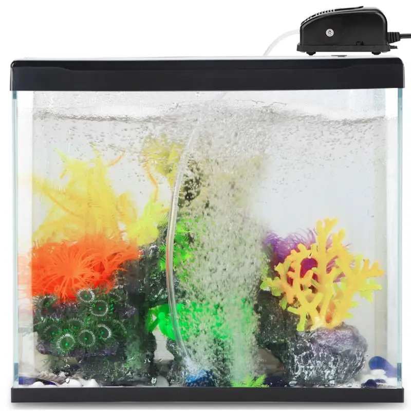 Аквариумный кислородный воздушный насос для рыбы энергосберегающий бесшумный