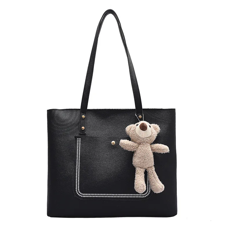 

Pu women's bag autumn / winter 2021 New Fashion Shoulder Bag Large Capacity Tote Bag Korean portable bag