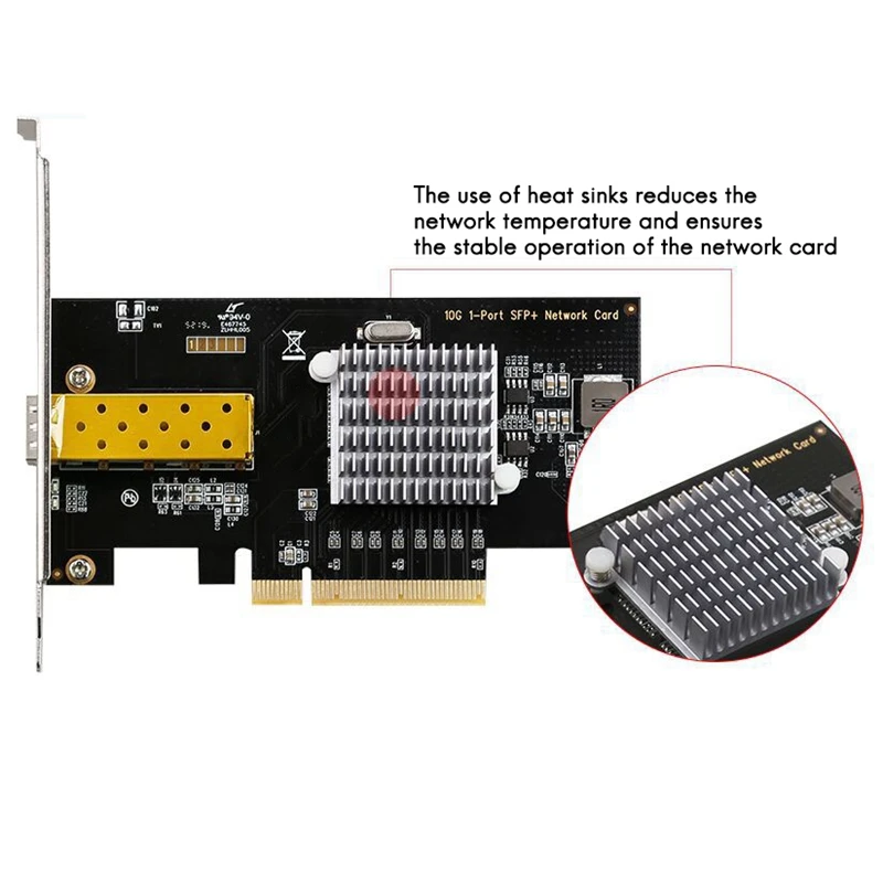 

10 Gigabit PCIE Network Card for 82599 Server Optical Fiber Desktop PCI-E X8 LAN Adapter SFP 10Gbit Network Card