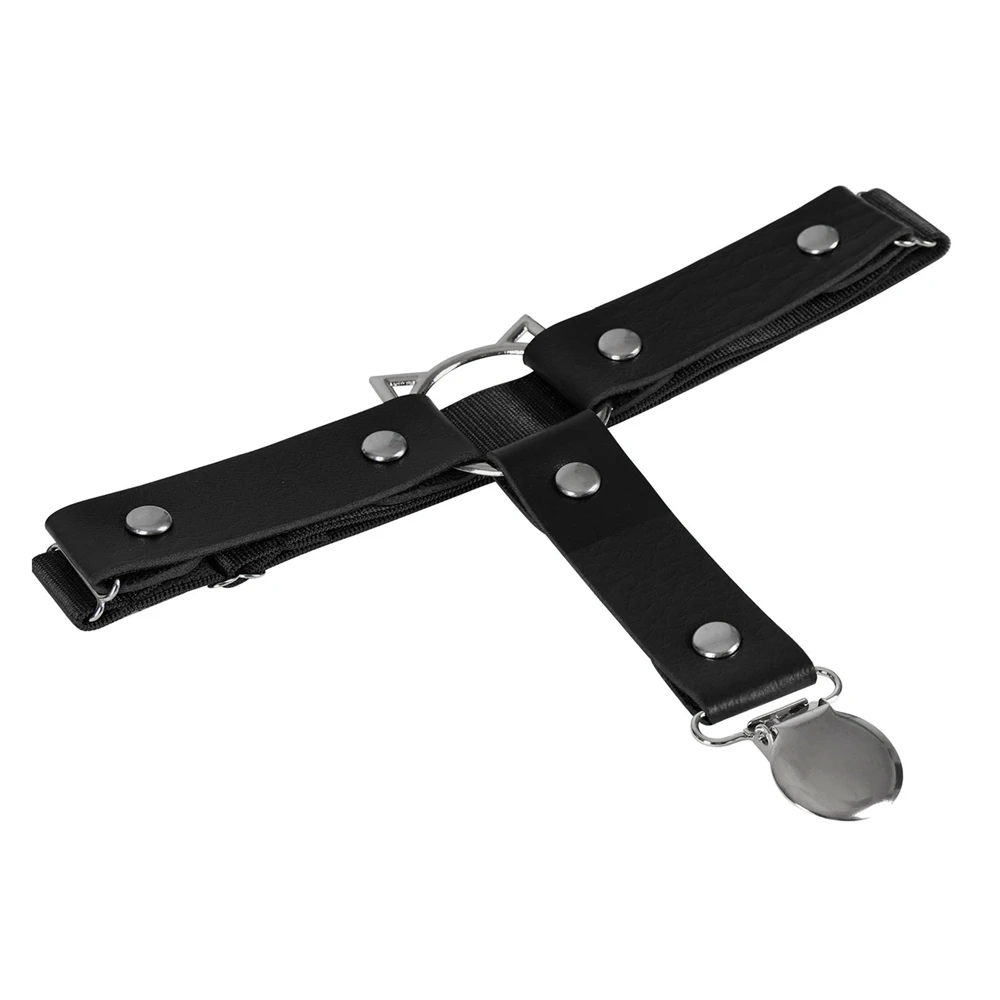 Сексуальные кожаные чулки с зажимом 1 шт. рандомный ремень в стиле Харадзюку