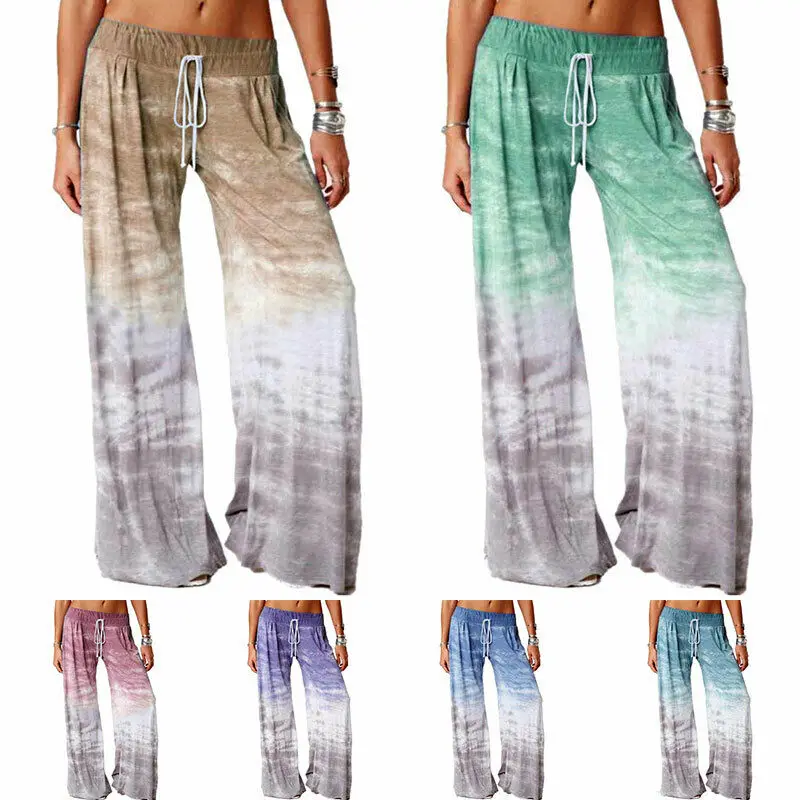 

Women Pajama Pants Soft Tie Dye Casual Lounge Sleepwear Winter Bottom look thin