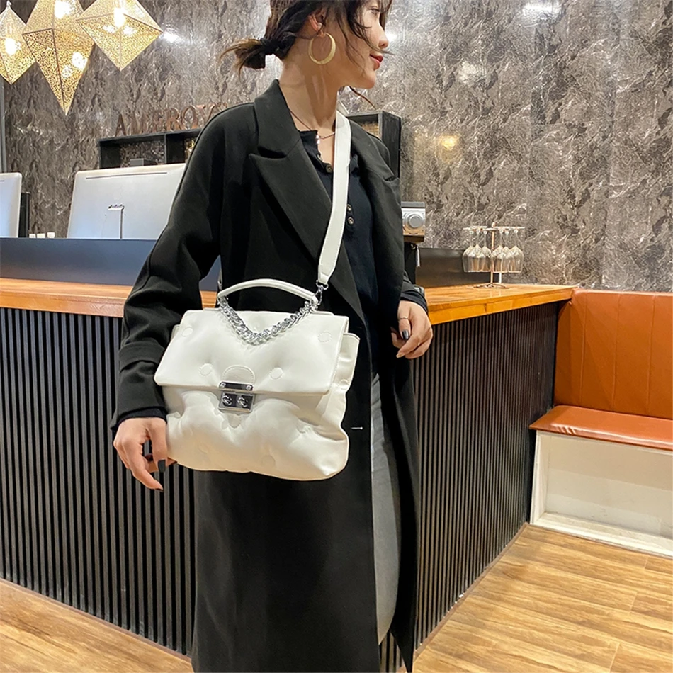 Женская вместительная сумка средней длины, мягкие кожаные сумки через плечо для женщин, 2021 универсальные дамские сумочки, дизайнерская рос... от AliExpress RU&CIS NEW