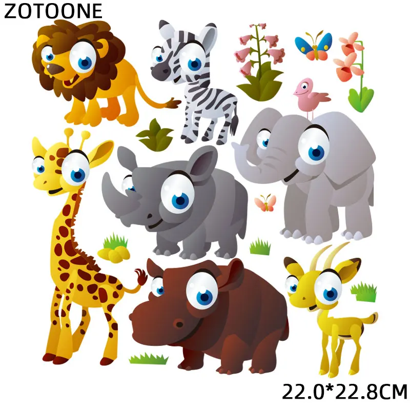 BZT0075 ZOTOONE, милые животные, железные передачи, одежда, волк, панда, собака, патч, наклейка, сделай сам, дети, термо, передача тепла, футболка с принтом G - Цвет: BZT0075