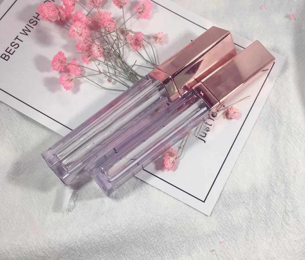 

10/30/50pcs High Class Rose Gold Lip Gloss Container,Cosmetic Oil Refillable Tube, Plastic Empty Liquid Lipstick Storage Bottle