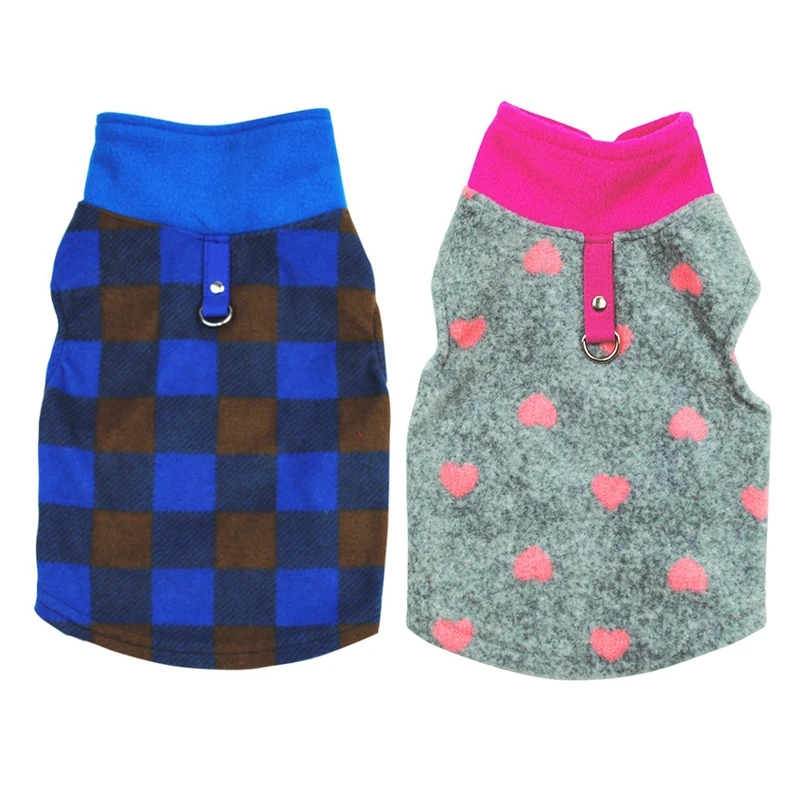 Жилет для домашних питомцев на осень и зиму мягкая флисовая одежда маленьких
