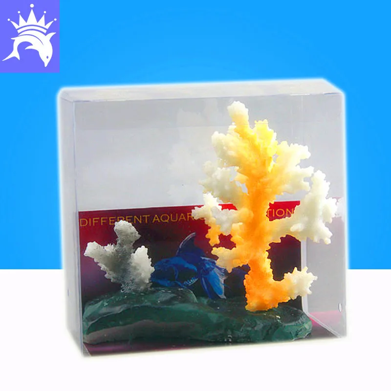 

Украшение для аквариума, имитация двух цветов, Коралл для аквариума, светящийся морской коралл