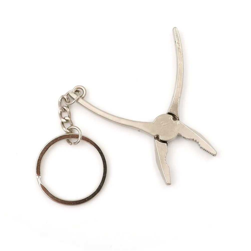 

2pcs/lot Zinc Alloy Metal Adjustable Mini Vise Tool Pliers Keyring Keychain Unisex Gift Wholesale