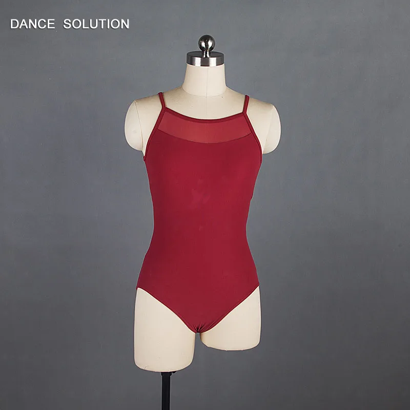 Балерина Стандартный тренировочный костюм без рукавов балетный купальник с