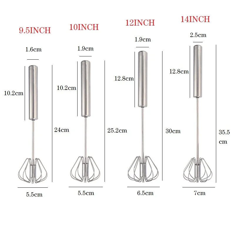 

Kitchen Gadgets Stainless Steel Hand Rotating Semi-Automatic Mixer Egg Milk Mixing Eggbeater Handheld Mixer Kitchen Accessories