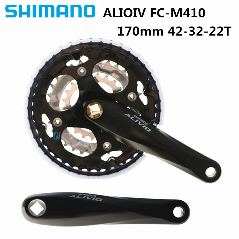 SHIMANO ALIOIV FC-M410 Звездочка колеса 8 S/24 скорость горный велосипед квадратное отверстие Звездочка колеса 42-32-22T 170 мм