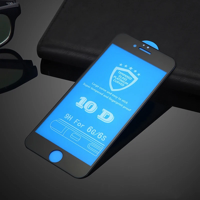 2 шт. 10D полное покрытие закаленное стекло для iPhone 11 Pro Max X XS XR 8 7 6 6S Plus 9H изогнутая