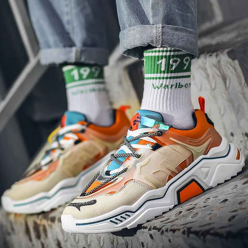 

Мужские кроссовки Обувь с дышащей сеткой износостойкий светильник Повседневная обувь Летняя удобная обувь на шнуровке; Абсорбирующие пот ...