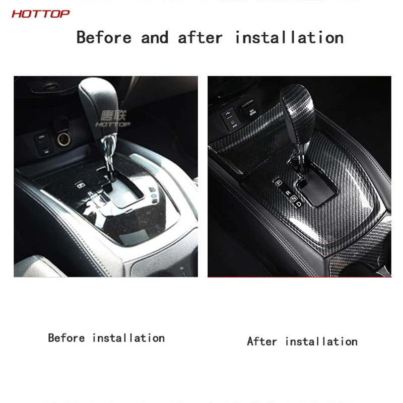 Для Nissan New X Trail T32 Rogue ABS Shifter Box Панель стикер автомобильные аксессуары 2017