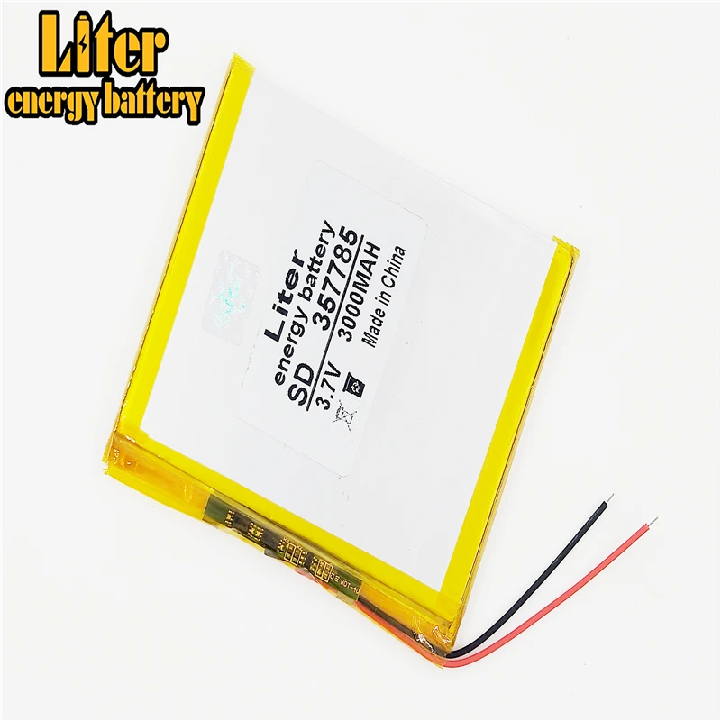 

357785 3.7v 3000mah 357585 rechargeable battery battery polymer lipo battery
