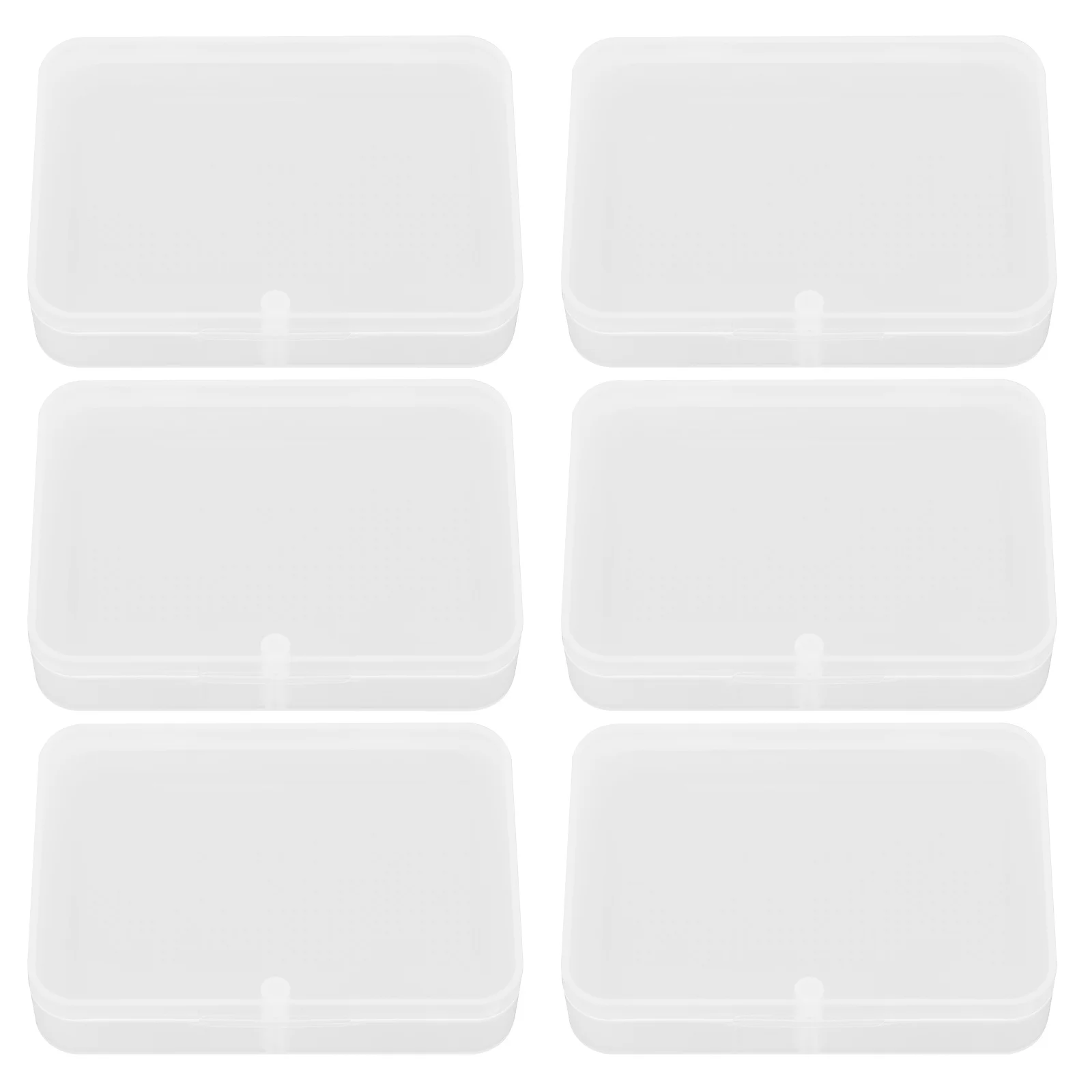 

6Pcs Cards Storage Case Plastic Game Cards Container Rectangular Storage Box
