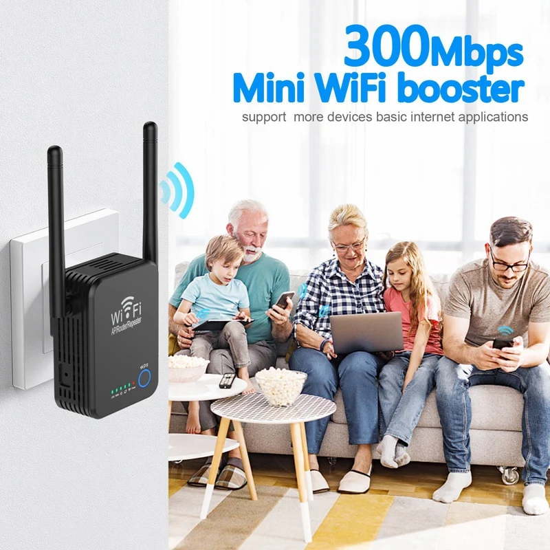 Wireless 2.4G Wifi Repeater 300Mbps Network Extender Signal Amplifier Booster Repetidor | Мобильные телефоны и аксессуары