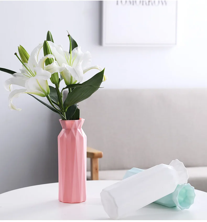 Пластиковая ваза для цветов украшения дома анти-осенняя антикерамическая